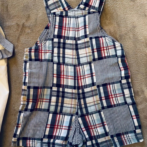 Little me overalls like new, set of 2, nautical style, cotton