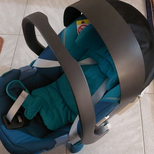 Cybex Gold ATON 5 infant car seat blue-turquoise like new