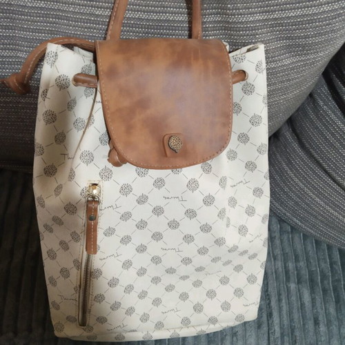 Thiros backpack beige brown used with small mark