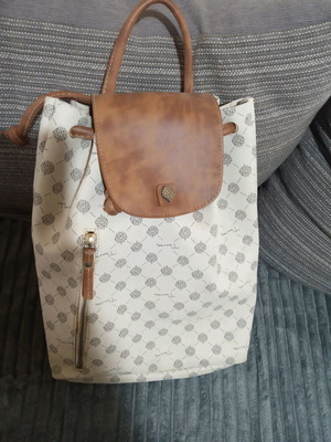 Thiros backpack beige brown used with small mark