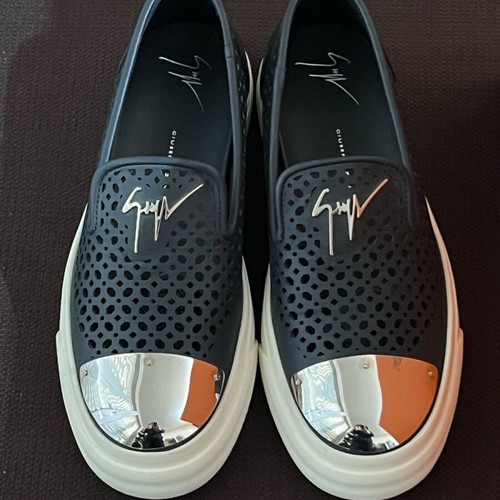Giuseppe Zanotti Slip-on Leather Sneakers size 40 like new, dark blue
