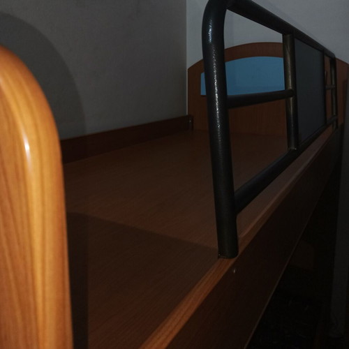 Bunk bed wooden with metal slats like new