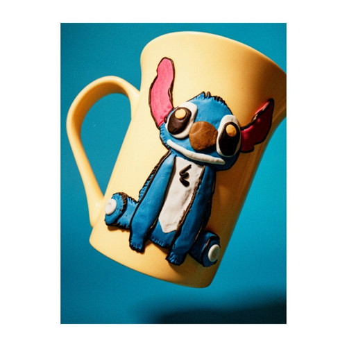Handmade Stitch mug new with cartoon design
