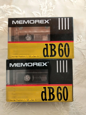 Memorex dB 60 cassette tapes new sealed