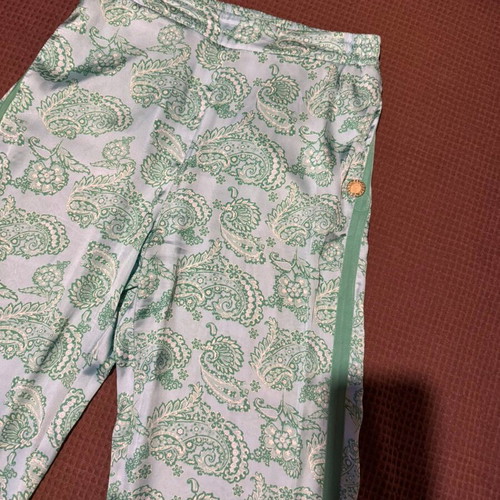 Lynne summer set used, green and turquoise, pants size 38, top size 42