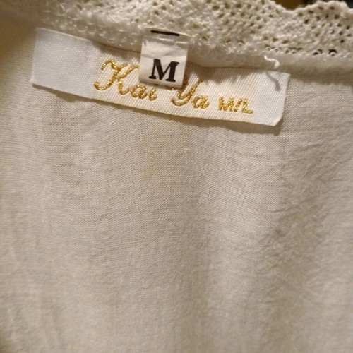 Kai Ya sleeveless blouse M 100% cotton new, white