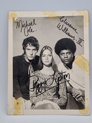 Vintage The Mod Squad photo with facsimile signatures used