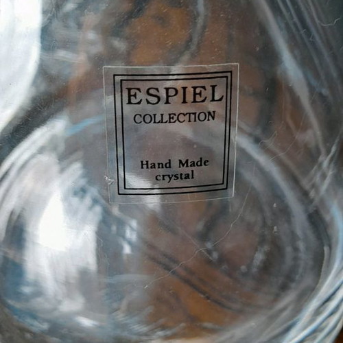 Espiel handmade crystal carafe used