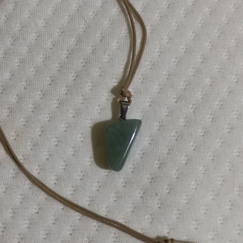 Aventurine pendant with cord