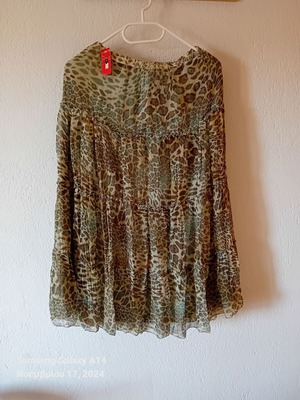 Long skirt new green with elastic waist size M