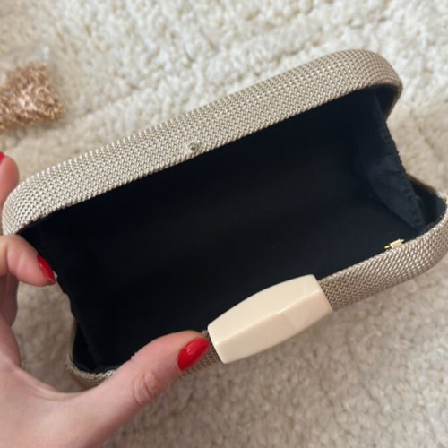 Beige hand bag like new