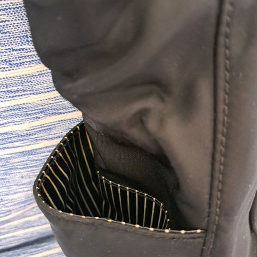 Juicy Couture large shoulder bag used, black with leather details