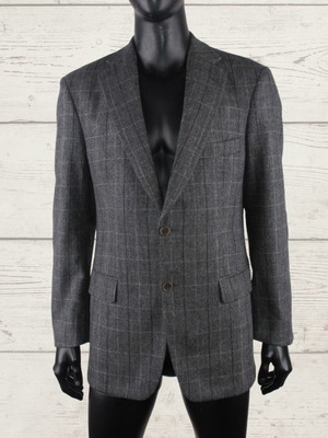 Frislid Barcelona men's blazer size L gray check 100% wool like new