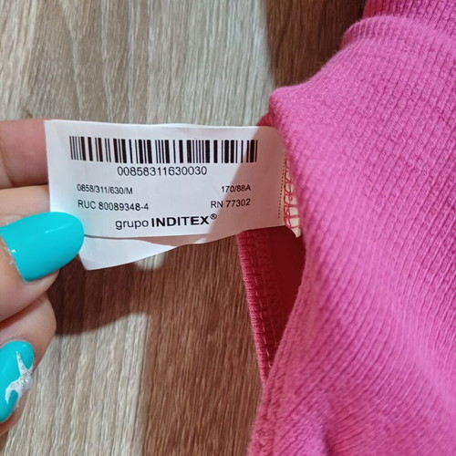 Zara fuchsia ribbed bodysuit with statement ruffles, like new