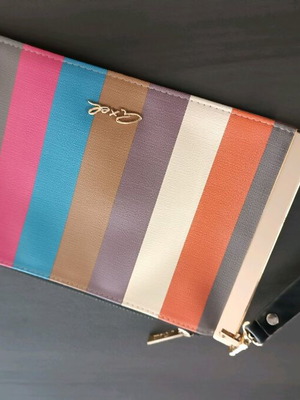 Axel clutch bag like new, multicolored handheld