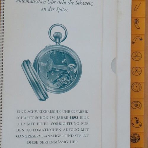 Die automatische Schweizer Uhr book, German technical manual