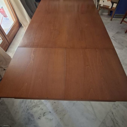 Extendable Solid Walnut Dining Table used, 10-12 seats