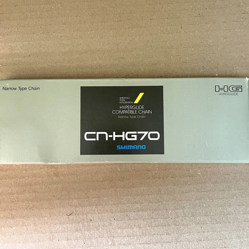 Shimano CN-HG70 vintage bicycle chain, 114 links, Narrow Type Hyperglide