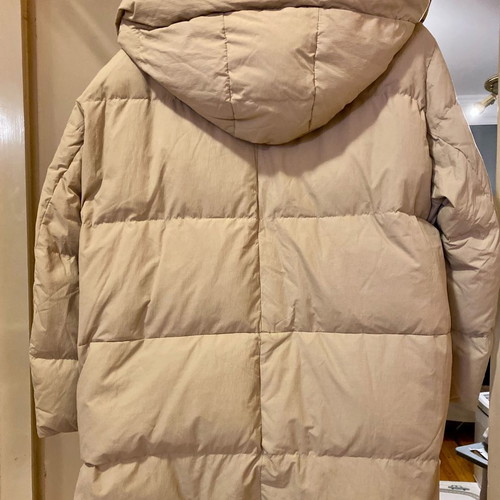 Zara down jacket new, beige, size M