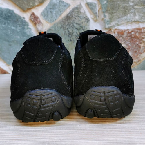 Urtesico men's leather shoes, genuine cowhide, size 45, black