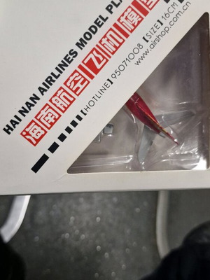 Hainan Airlines model plane used