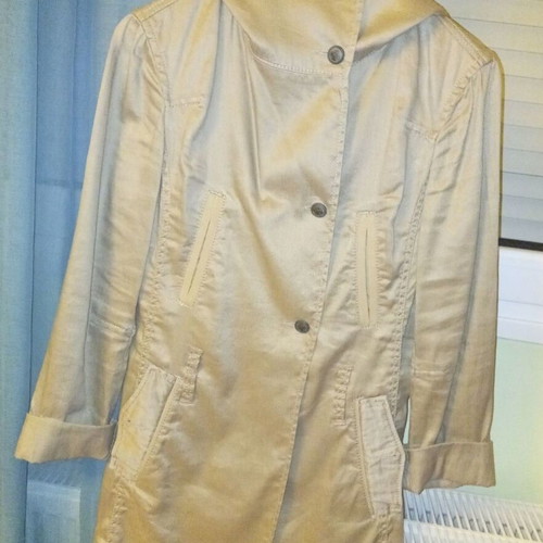 Ikks beige linen coat like new
