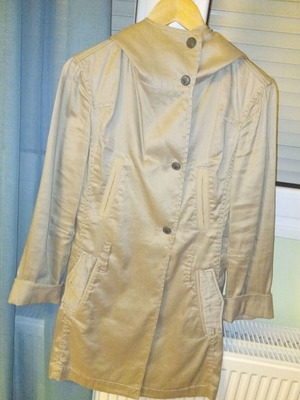 Ikks beige linen coat like new