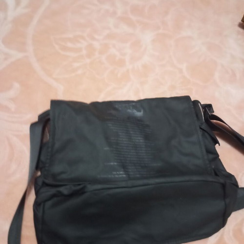 Men's crossbody bag new, black with adjustable strap