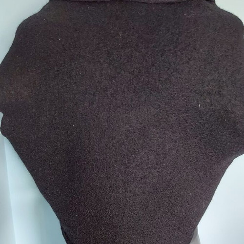 Silkwear wool vest top, short raglan sleeves, button closure