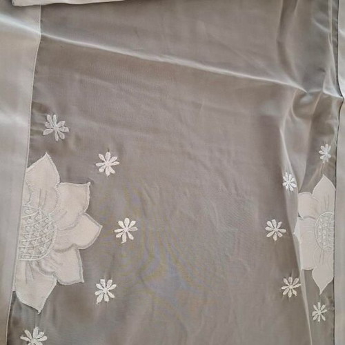 Set of 4 pieces semi-transparent light blue table linens new