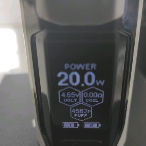 Wismec Luxotic DF Box Mod used, white pearl with silicone cover
