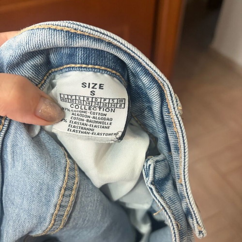 Elastic denim pants like new, size S