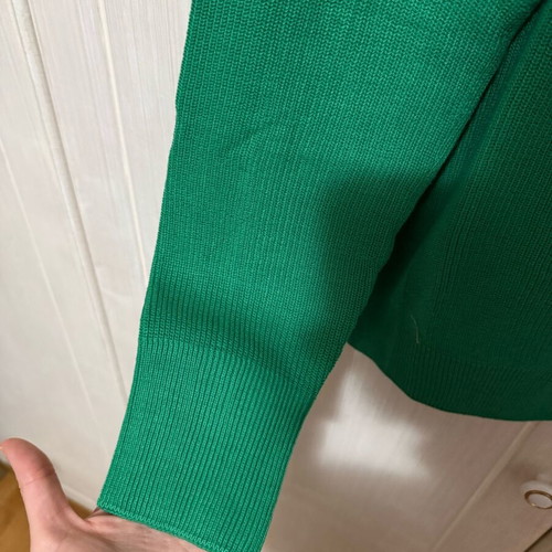 Stradivarius knitted sweater green like new, size M