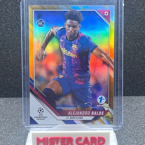 Alejandro Balde 2022 Topps UCL RC card 1st edition like new