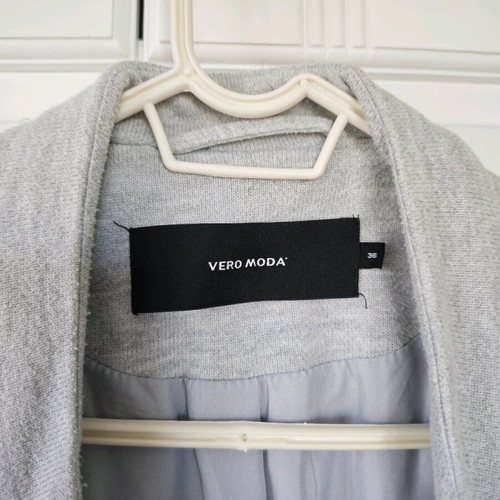 Vero Moda long jacket gray like new, size S