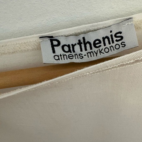 Parthenis blouse 100% viscose like new, one size, white