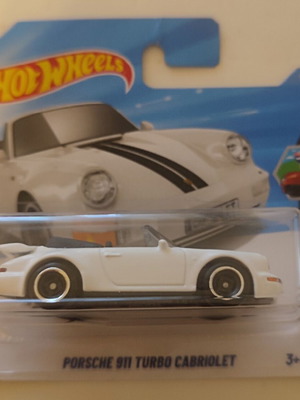 Porsche 911 Turbo Cabriolet Hot Wheels car, white