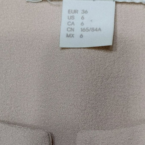 Women's long collarless jacket H&M like new, soft salmon color