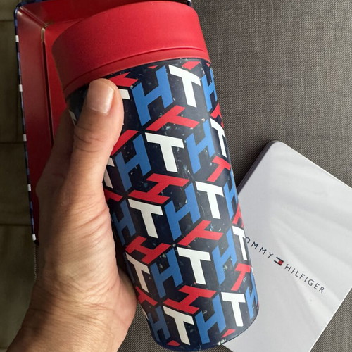 Tommy Hilfiger Thermal Cup New with Metal Case