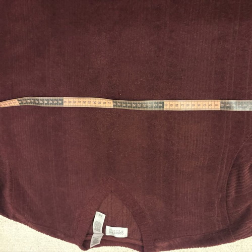 Men's burgundy shirt size L like new, soft warm fabric