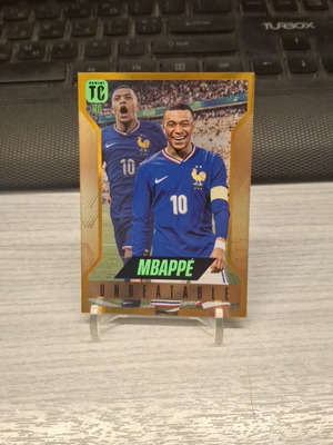 Top Class 2025 Kylian Mbappe Unbeatable Gold sticker new