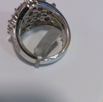 Silver ring new, size 53