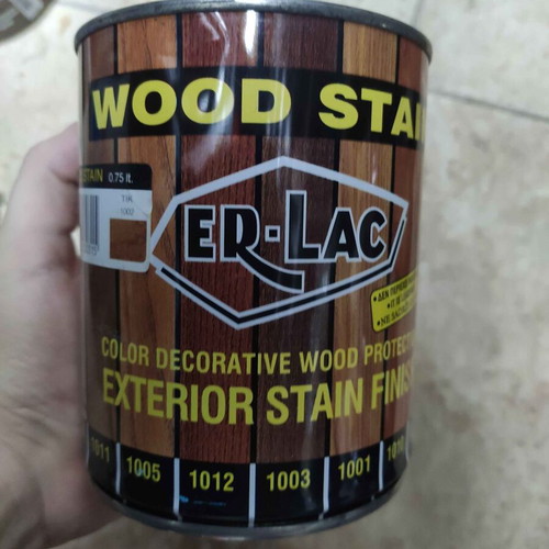 ER-LAC Wood Stain teak wood preservative varnish 750ml new