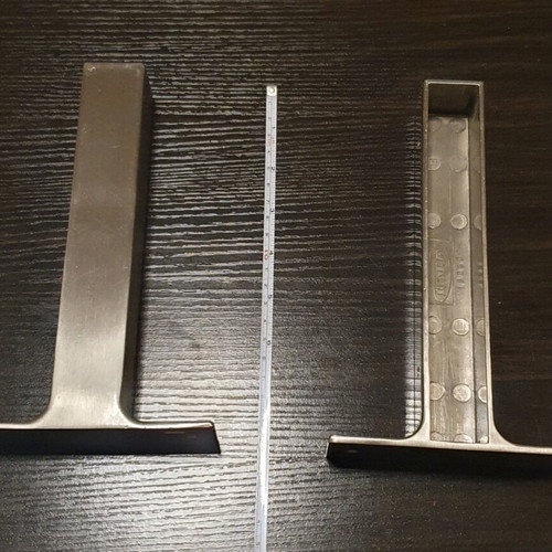 Βάσεις ραφιών inox μεταχειρισμένες, σύνολο 2 τεμάχια