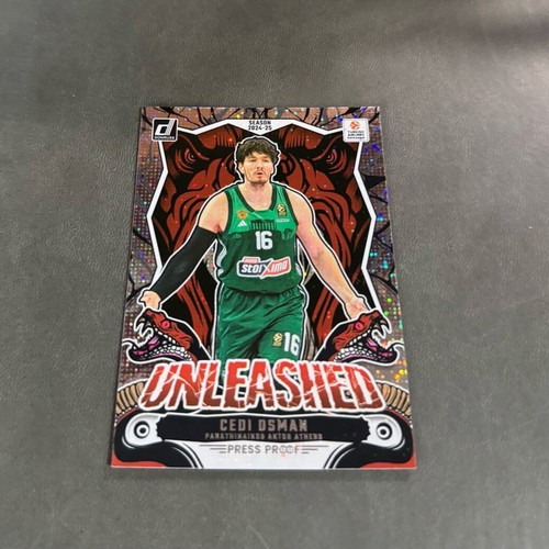 Cedi Osman Unleashed Panathinaikos Silver collectible card 2024-25 like new
