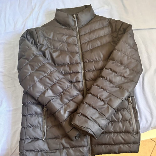 The North Face black jacket, logo faded