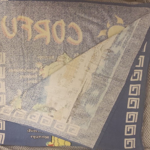 Corfu beach towel used