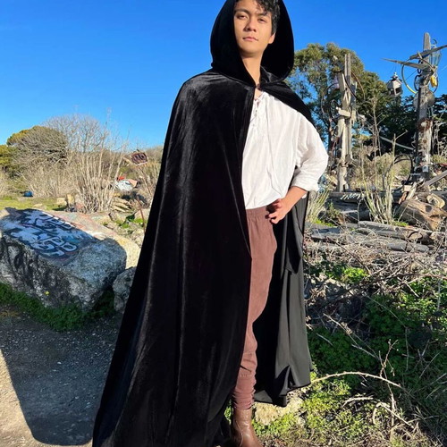 Velvet Raven Fox cape like new, unisex, length 1.15 m