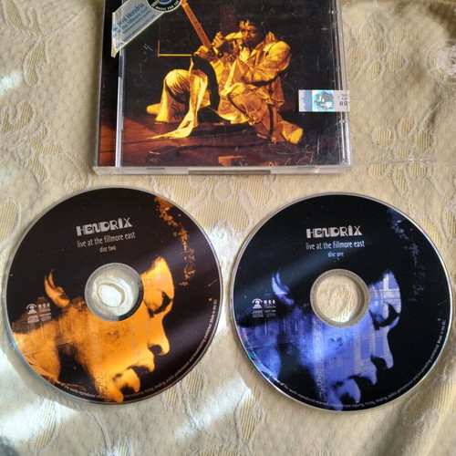 Hendrix Live At The Fillmore East CD like new, 2 pieces