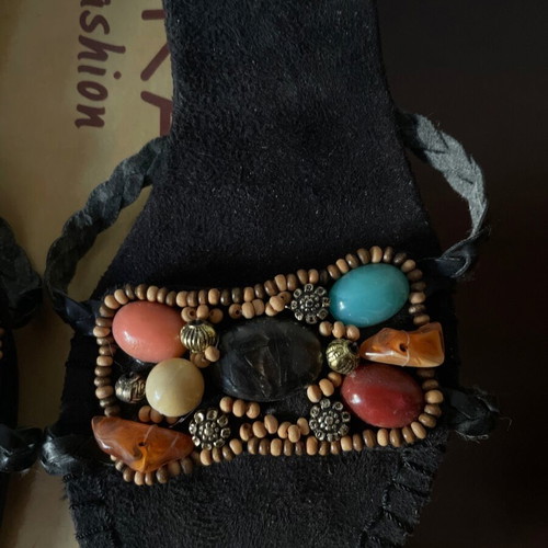 Dovere sandals like new, size 37, black and colorful